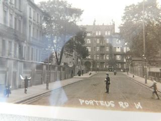 Lovely Vintage Real Photograph Postcard - Porteus Road Topographical London