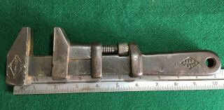 Vintage W&b Company 10 " Adjustable Monkey Wrench Farm Tool Made In Usa