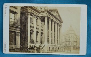1870/80s Cdv Carte De Visite Photo General Post Office Lombard St London Tanner