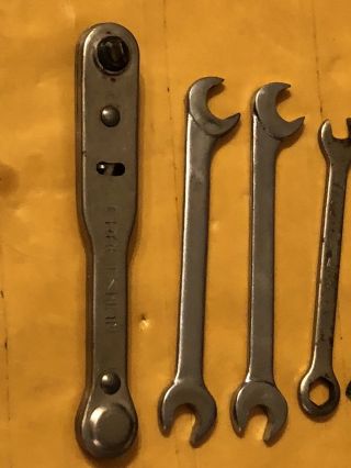 Vintage Proto Tools,  U.  S.  A. ,  (2) No 3220 - 9/32 X 5/16 Inch,  Plus 4 Herbrand,