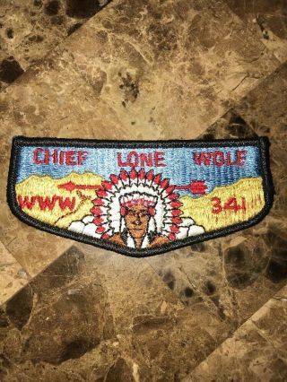 Oa Lodge 341 Chief Lone Wolf S2 Merged 1987 Boy Scout Bsa Flap Www