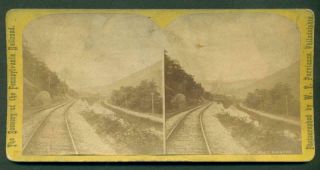 ca.  1880 PENNSYLVANIA RAILROAD PA RR JACK ' S NARROWS by PURVIANCE Philadelphia 2