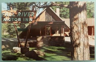 Estes Park Colorado Postcard Vintage Fall River Motor Inn Motel Co Pc