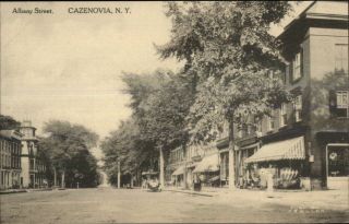 Cazenovia Ny Albany Street C1910 Postcard