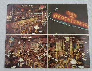Advertising Postcard Don The Beachcomber Chicago Zombie Cannibal Tahitian Rooms