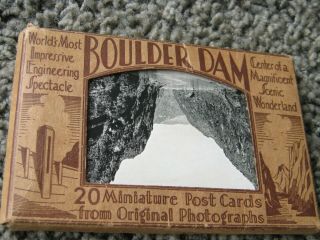 BOULDER DAM,  ATLANTIC CITY,  CALIFORNIA REDWOODS and other post cards/booklets 3