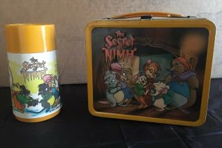 1982 The Secret Of Nimh Lunch Box Rare Vintage Mrs.  Brisby