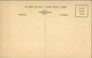 Girl Scout Camp Postcard Comic Vintage Postcard LAUNDRY OLD WASHBOARD 2