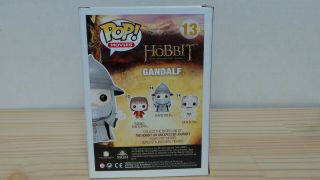 Funko POP Gandalf with Hat 13 The hobbit An Unexpected Journey VAULTED MARKING 4