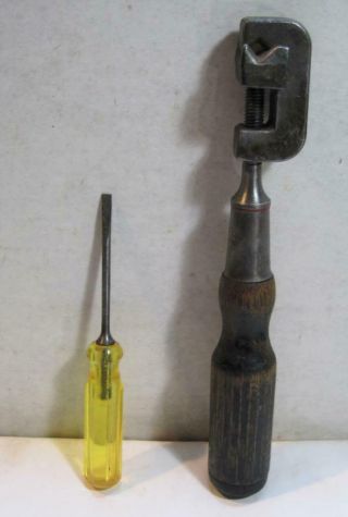Vintage Stanley Bell System Lineman Tools 1001 Sw Cable Clamp & Screwdriver Usa