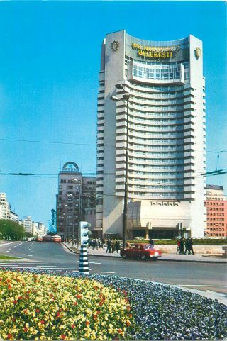 Romania Bucuresti Hotel Inter - Continental Postcard