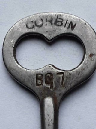 Vintage Antique Corbin Mortise Skeleton Door Lock Key And One Extra