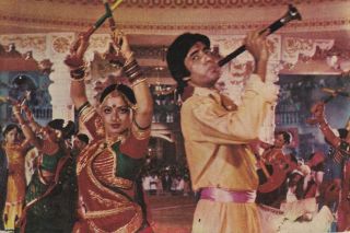 Bollywood Postcard Pair Rekha - Amitabh India