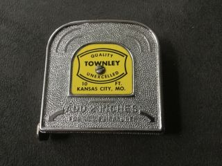 Rare Townley Quality Unexcelled 10 Foot Tape Measure - Kansas City,  Missouri