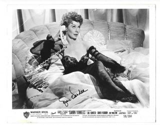 1958 Press Photo Signed Gwen Verdon In A Scene From 