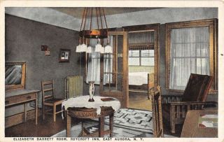 East Aurora York Roycroft Inn Barrett Room Antique Postcard K70050