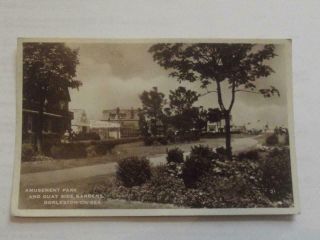 1934 Rare Postcard Of The Amusement Park And Quayside Gardens Gorleston On Sea