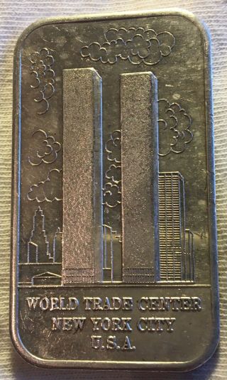 The World Trade Center 1 Troy Oz Silver Art Bar Twin Towers York City Mtb