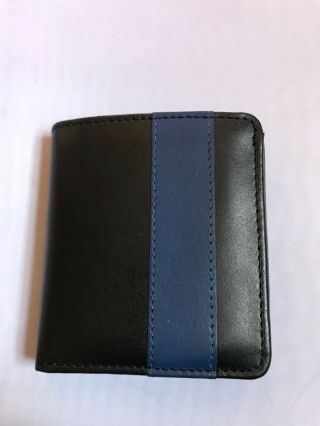 Thin Blue Line Wallet Badge Holder Fits Nypd Police Officer Badge,  Credit Card I