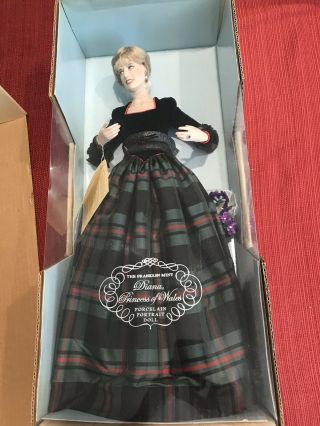 Franklin Diana Princess Of Wales Porcelain Doll. ,  Never Been Opened