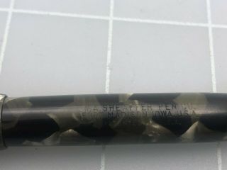 Judd ' s Green Marble Sheaffer Fountain Pen w/Weidlich Medium Nib 3