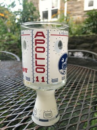 Vintage 1969 Apollo 11 Moonshot Glass Near 50 Yr Old Collectible