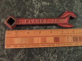 Vintage Planet Jr 3 Cast Iron Red Farm Implement Multi Wrench - One