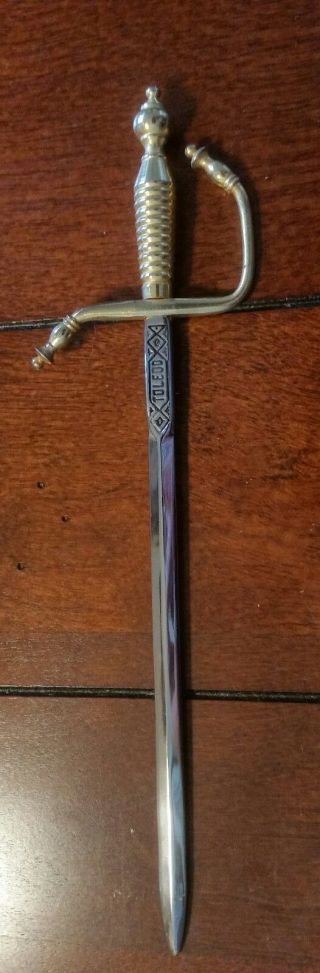 Letter Open Sword,  Toledo,  Spain - 8 1/2 "