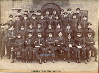 " A " Group Royal Dublin Fusiliers Xmas 1908.