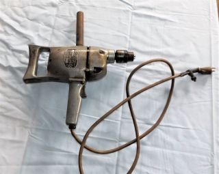 Vintage Black & Decker B&d Home Utility 1/2 " Electric Drill,  Hu - 20,  Single Speed