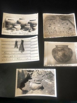 5 Antique American Indian Real Photos Postcards - Vessels/ Pottery
