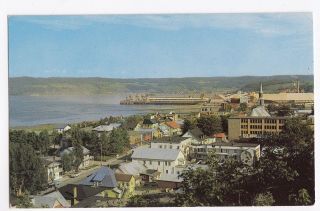 Une Partie De La Ville De Bagotville Sur Le Saguenay Quebec Canada Postcard