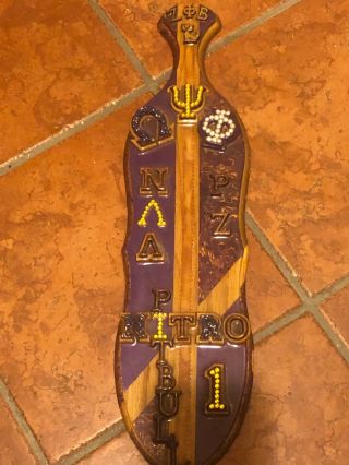 Zeta Phi Beta Custom Wooden Paddle Dedicated Omega Psi Phi Member,