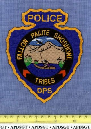 Fallon Paiute Shoshone Dps Nevada Indian Tribe Tribal Police Patch Arrowhead