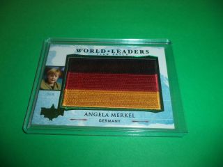 Decision 2016 Series 2 World Leaders Green Foil Flag Patch Angela Merkel Wl11