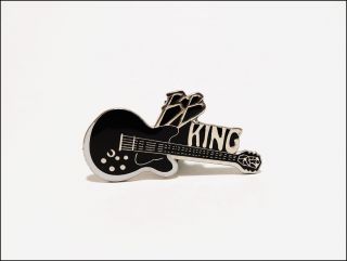 Bb King Mini Guitar Pin Badge Enamel On Metal