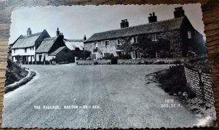 Real Photo Postcard The Village Bacton - On - Sea Norfolk