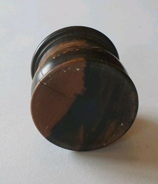 Lovely rare vintage/antique wooden screw top inkwell desk/writing collectable 2