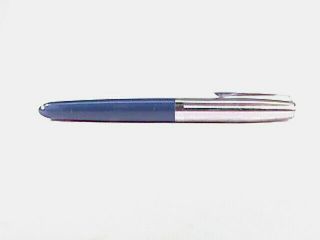 Vintage Parker “21” Fountain Pen Blue With Chrome