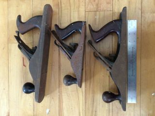 Vintage Woodworking Planes Stanley No 4 And Two Others