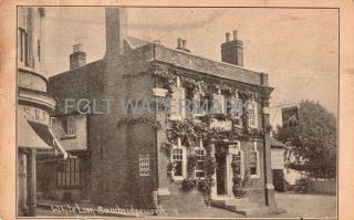 C1903 Ub Postcard The White Lion Pub In London Road Sawbridgeworth Hertfordshire