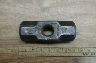 Old Tools,  Vntg.  Stanley No.  850,  8lb.  Sledge Hammer Head,  6 - 3/8 ",