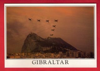 Postcard - Gibraltar - Red Arrows Raf Air Display - Publisher: Estoril Ltd