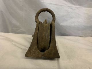 Vintage/ Antique Cast Iron Barn Pulley - No.  X553L - Patent 1918 2