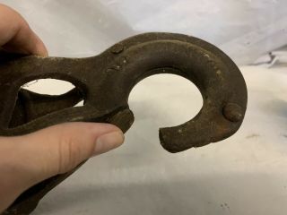 Vintage/ Antique Cast Iron Barn Pulley - No.  X553L - Patent 1918 6