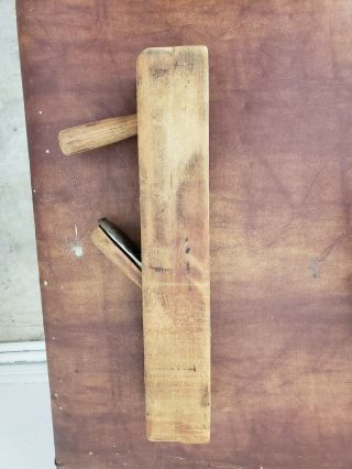 Antique wooden hand plane set of 3 5