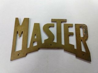 Vintage Master Lock Padlock Sales Display Quality Advertising Master Logo Only