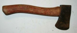 Vintage Boy Scouts Plumb Hatchet Axe Red Handle With Wear