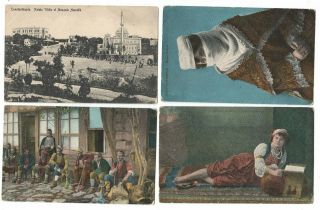 30 X Ottoman Empire Constantinople Turkey Pre 1918 Postcards 29 Coloured