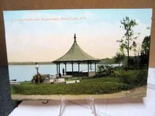 1908 Postcard Looking South Over Round Lake Round Lake York